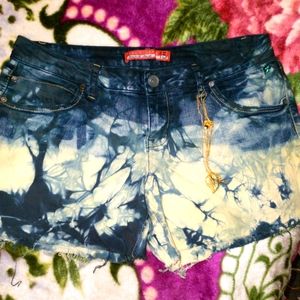 Hand Dyed Cut Off Jeans